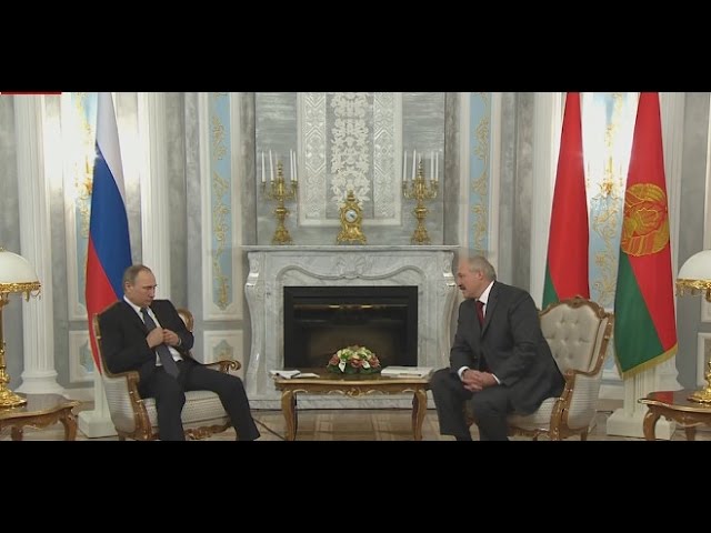 Лукашенко назвал Путина Дмитрием Анатольевичем на встрече в Минске 25.02.2016